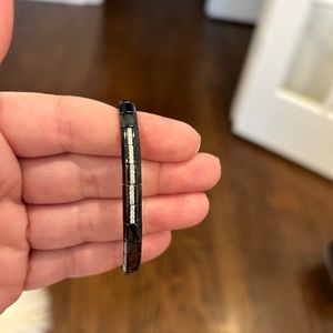 Roberto Demeglio Black Ceramic and 18K White Gold Bracelet with Diamond Stations